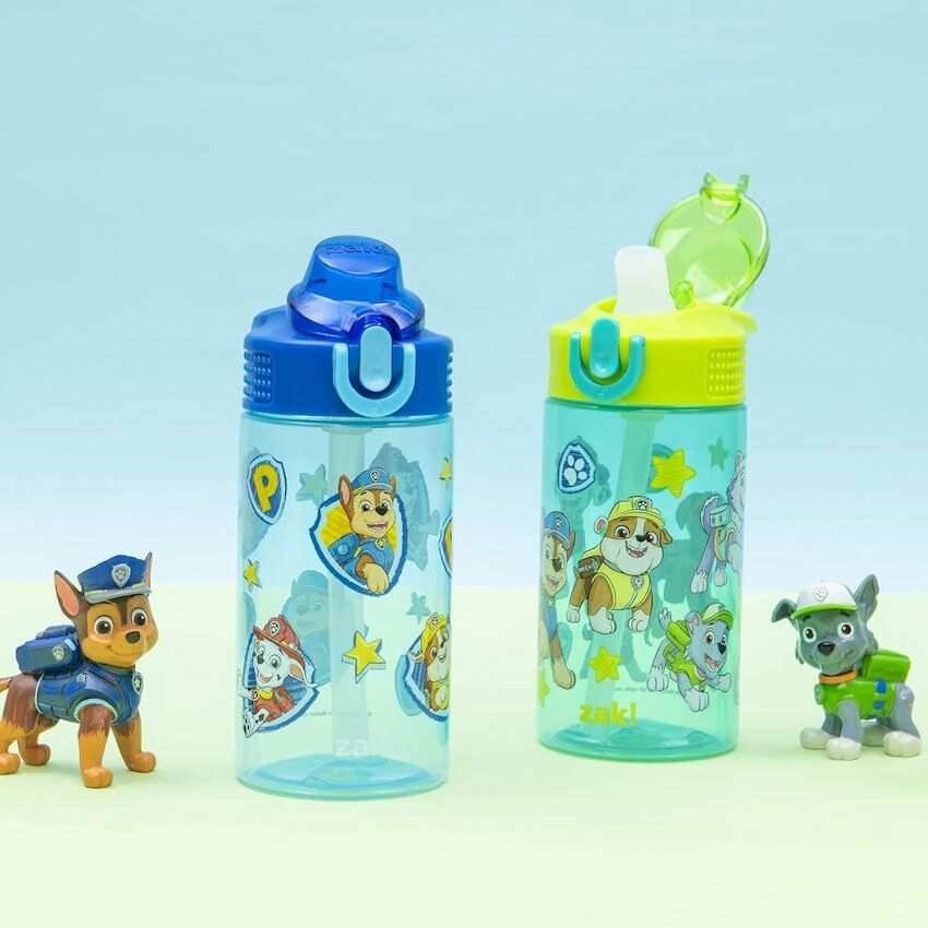 美國 Zak Designs Paw Patrol Boy 16oz 兒童吸管水樽 (2個裝)