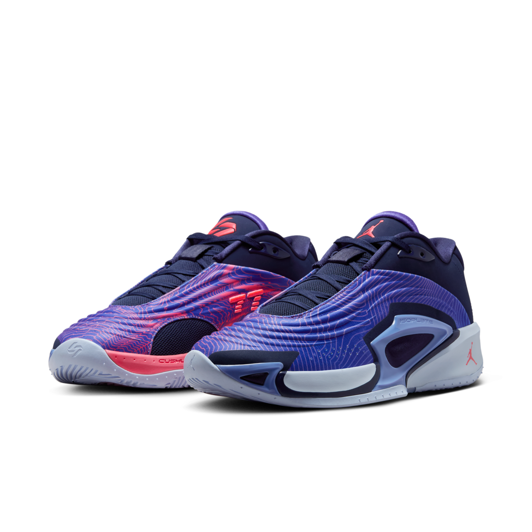 男鞋 NIKE JORDAN LUKA 3 PF 紫紅 刺繡 冰底 緩震 支撐 透氣 籃球鞋【FQ1285-500】LUKA3