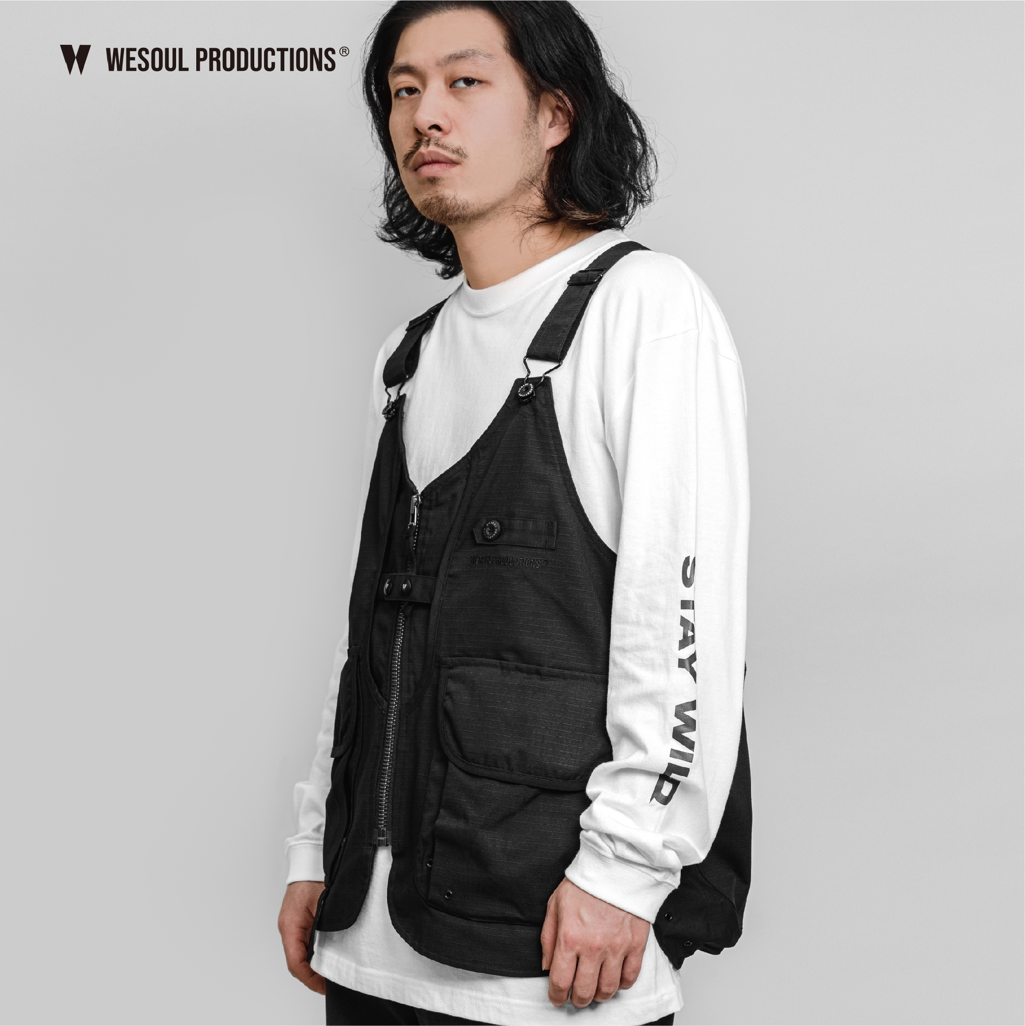 WSP－OUTDOOR WORK VEST 難燃戶外多功能工裝背心｜黑