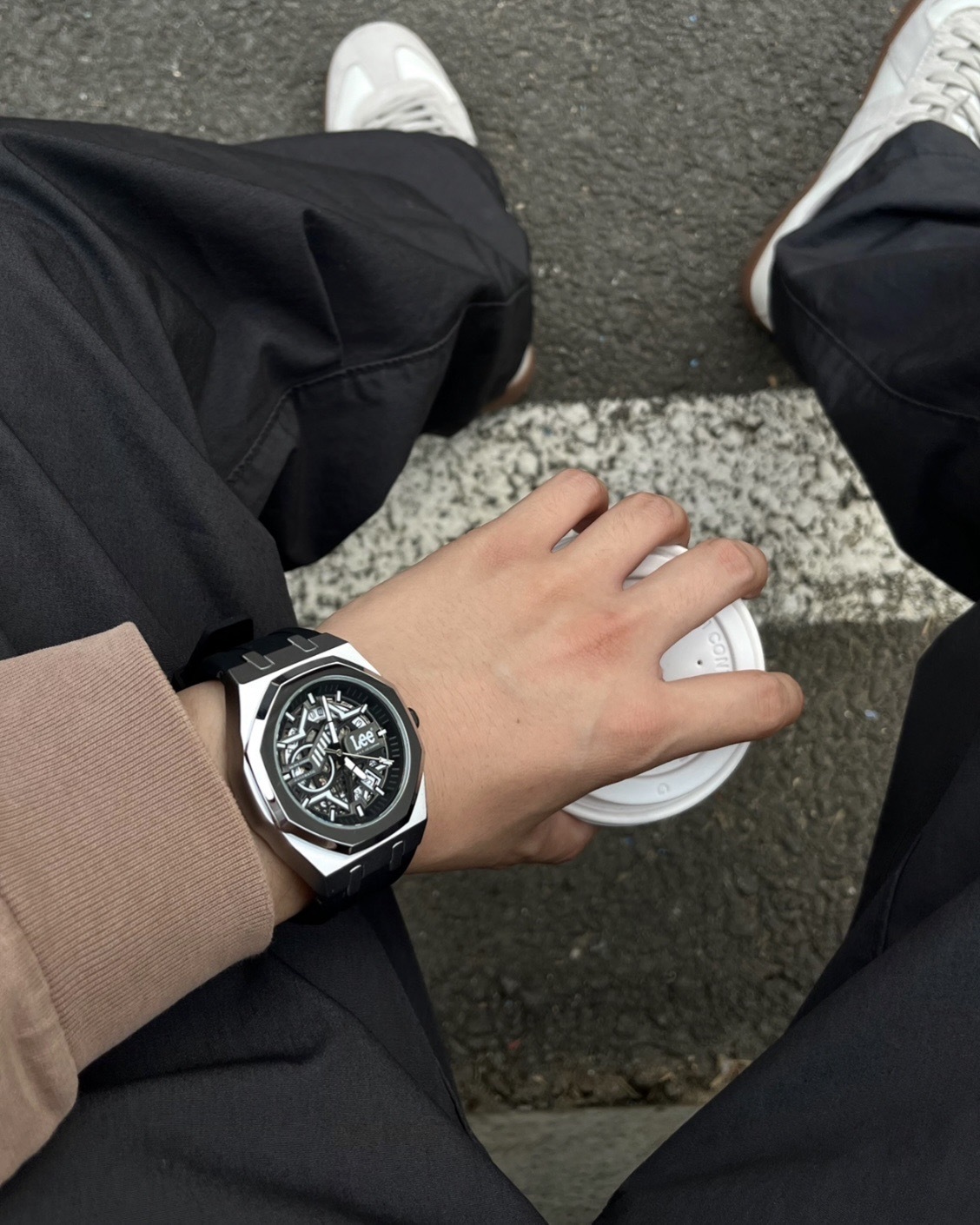 #現貨 LEE 防水 機械機芯 八角形手錶 兩色 M463