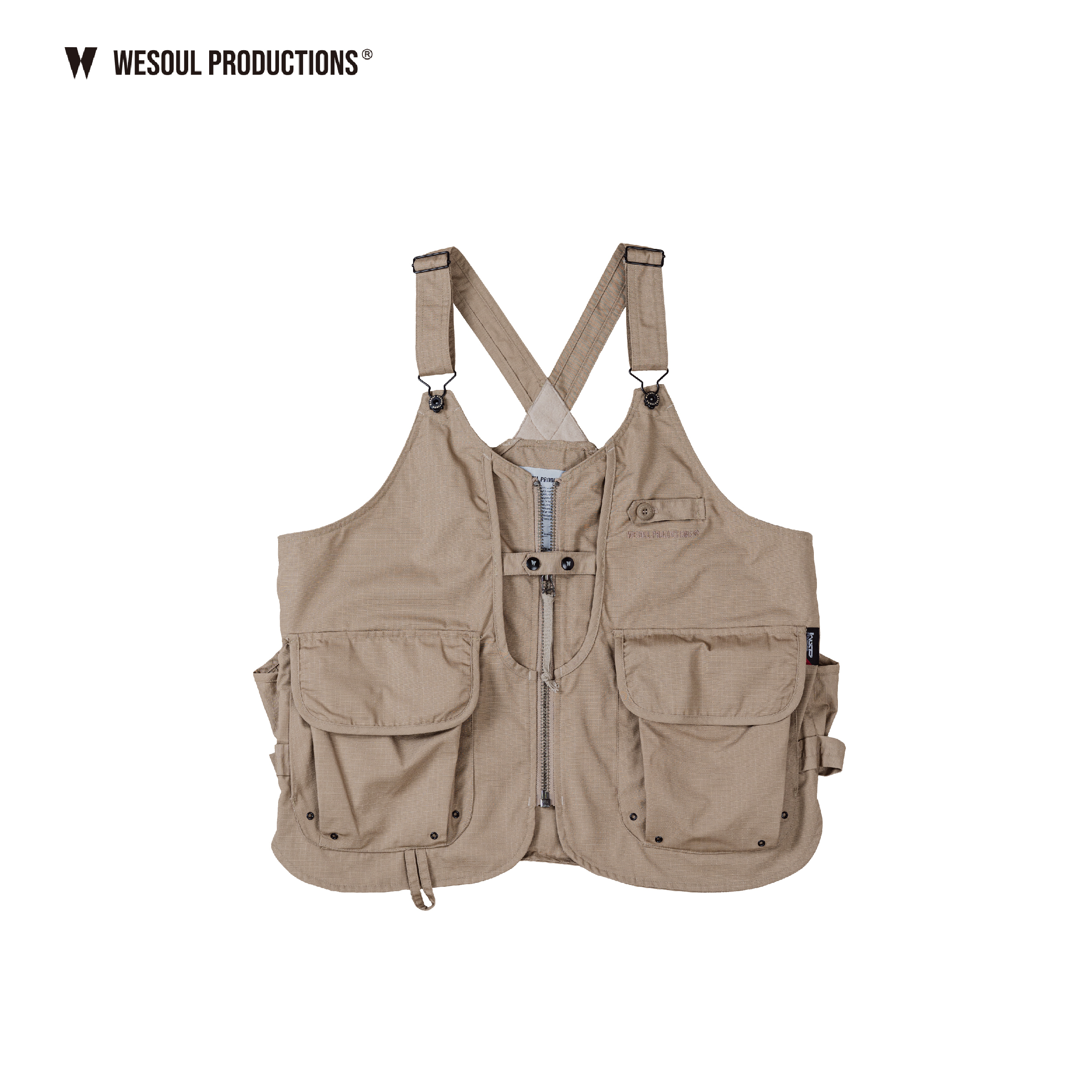 WSP－OUTDOOR WORK VEST 難燃戶外多功能工裝背心｜卡其