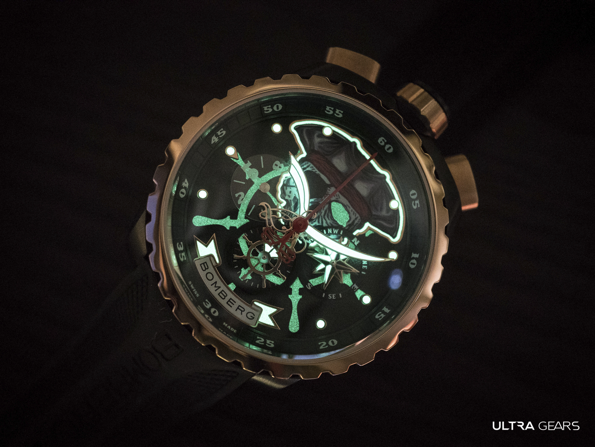 BOLT-68系列 海盜骷髏船長計時碼錶