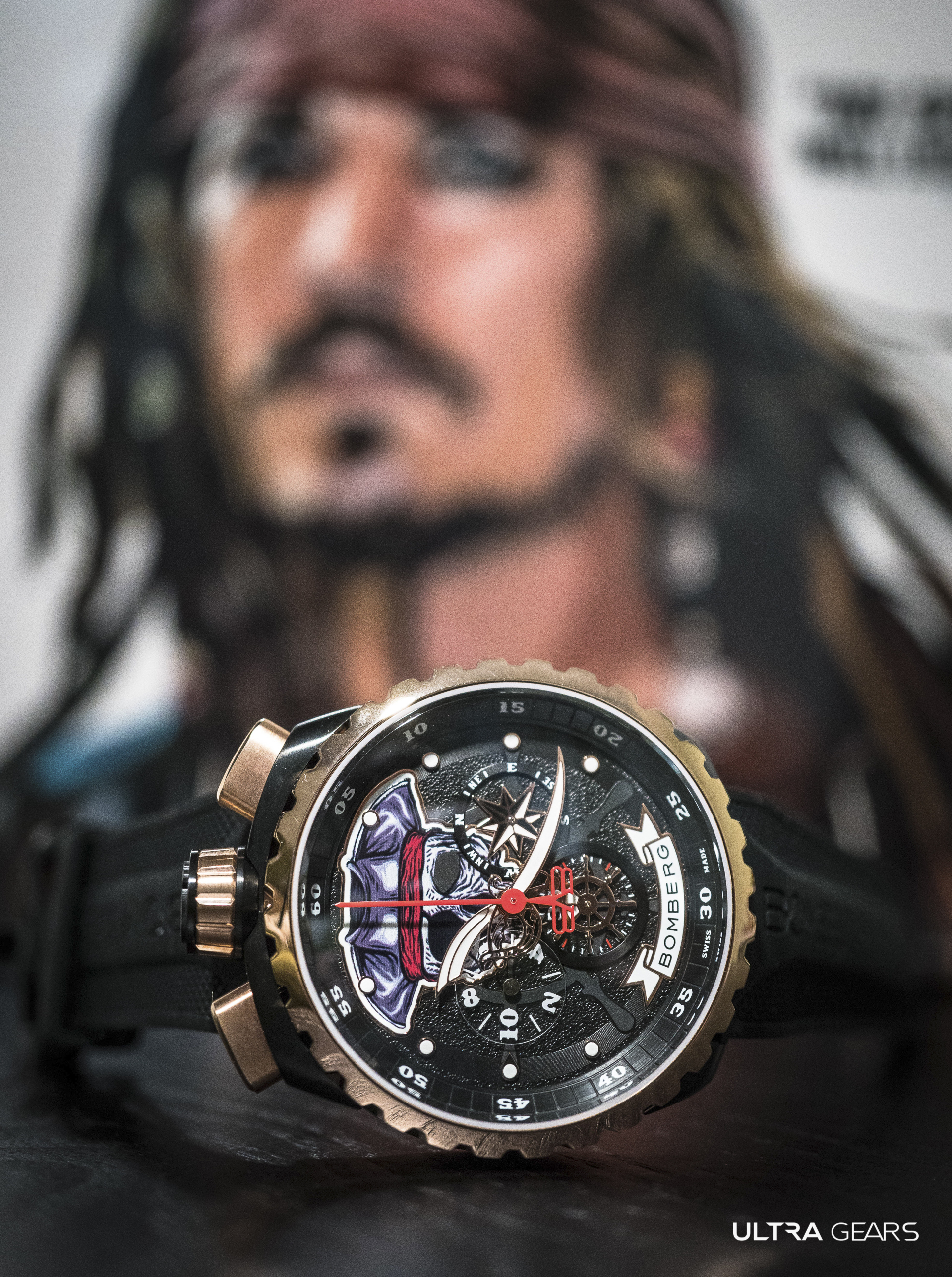 BOLT-68系列 海盜骷髏船長計時碼錶