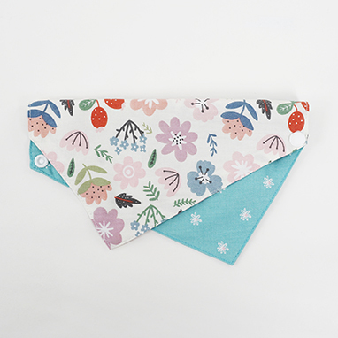 Double-sided Bandana (Pink Flower)