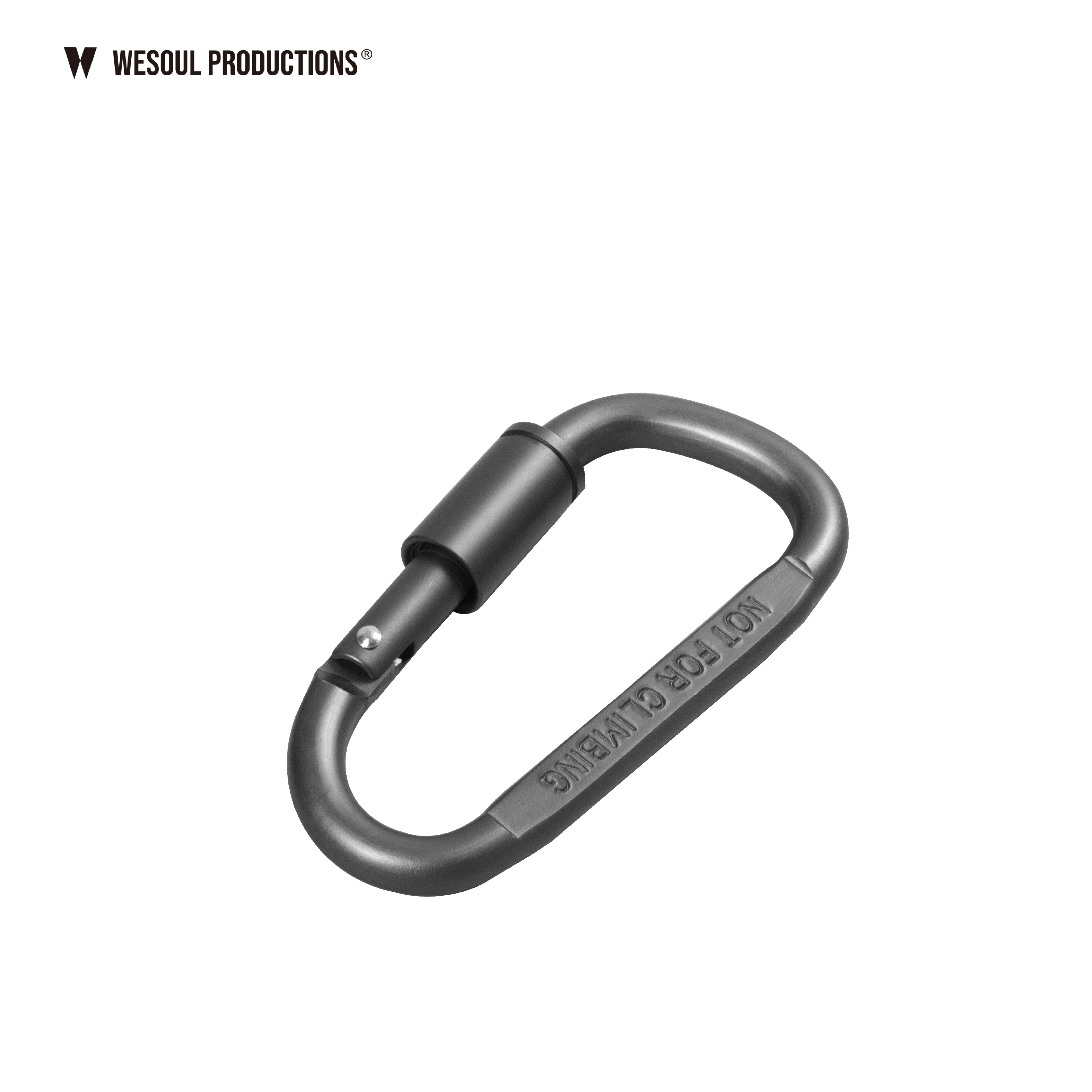 WSP－CARABINER GRAY 登山扣環四入組｜灰