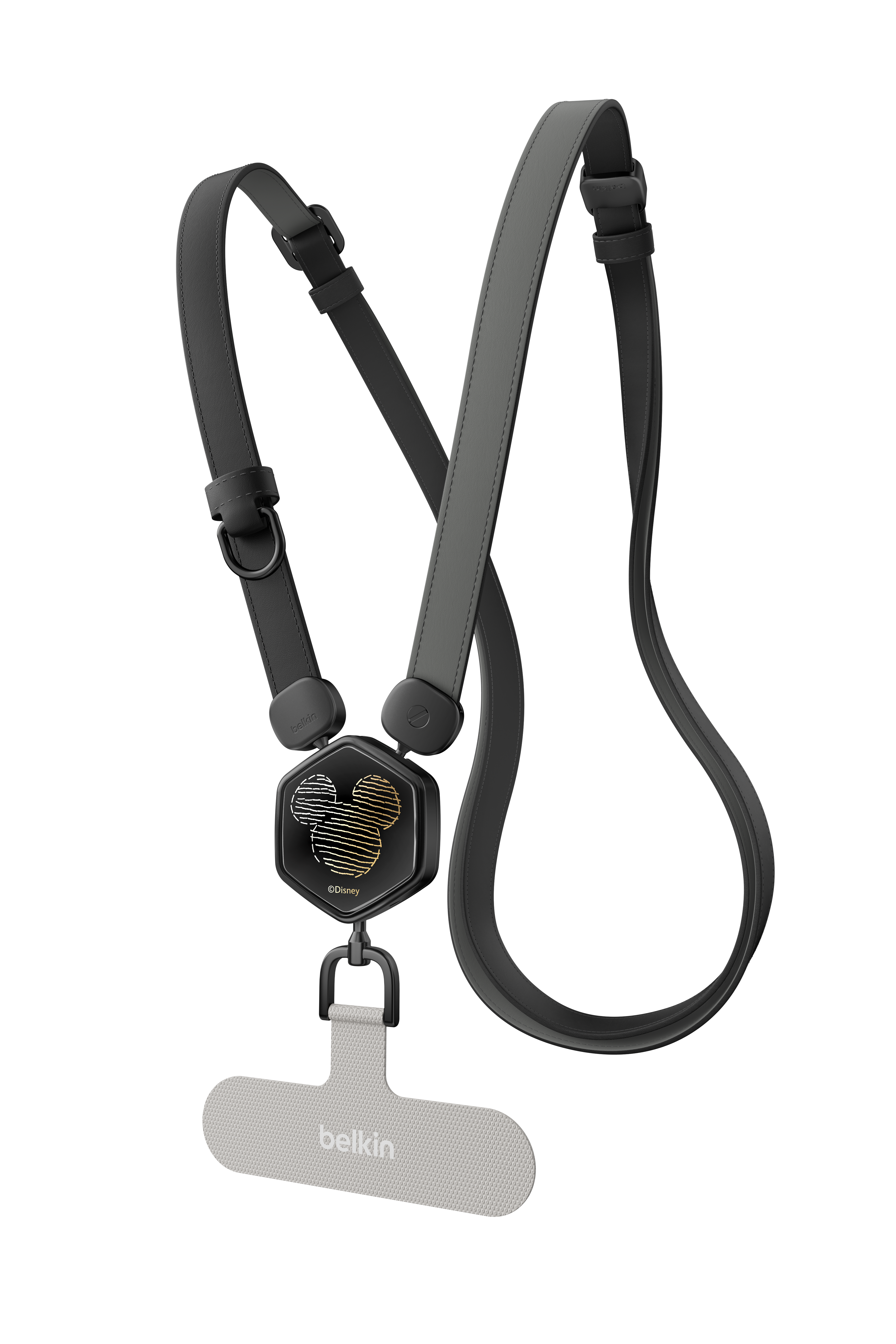 皮革手機掛繩 (米奇與好友, 迪士尼系列)