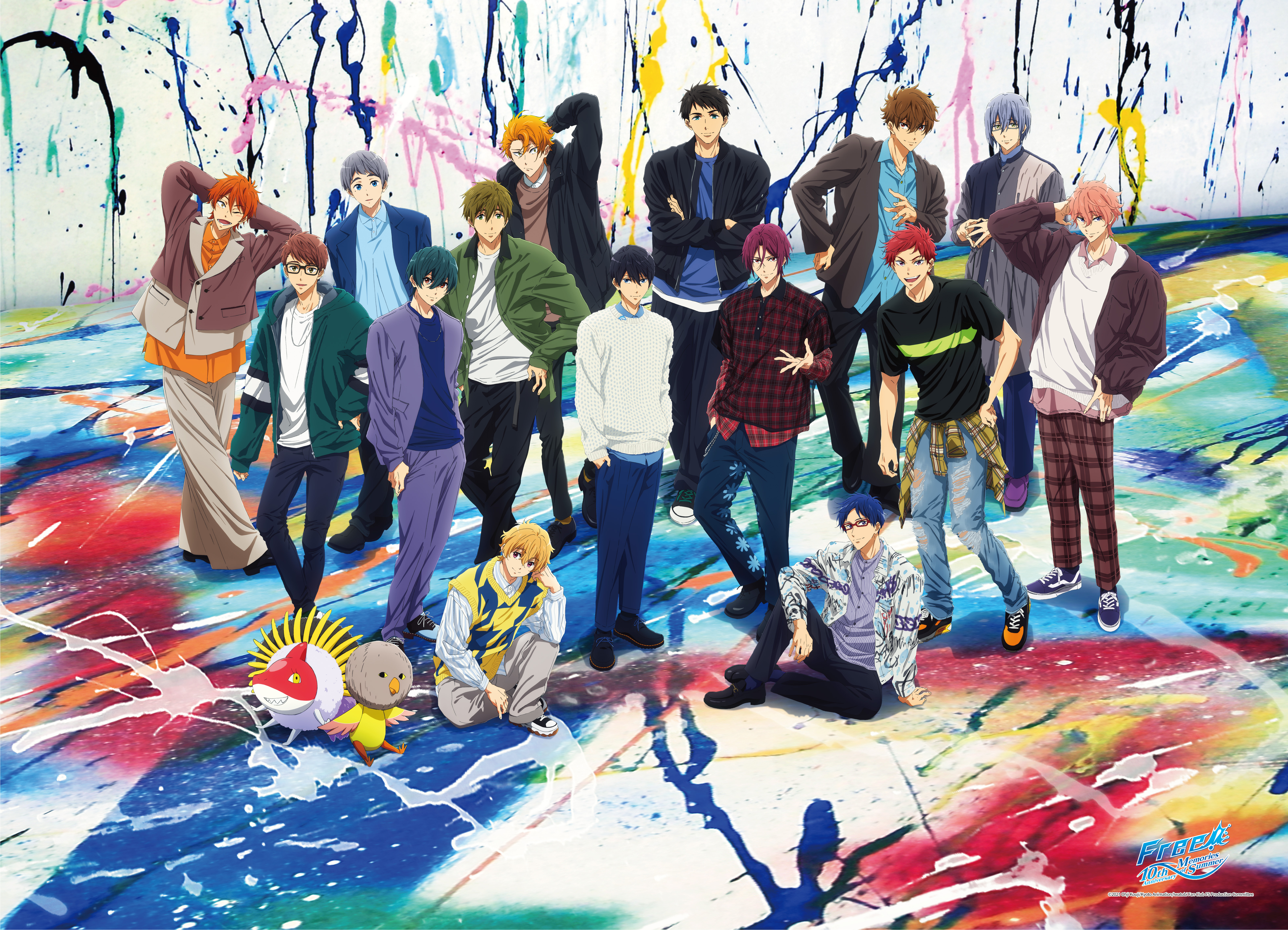 Free!十周年-4K塑膠海報-FIFTEEN
