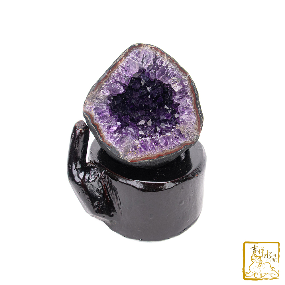 烏拉圭紫水晶洞 0.9kg 五福臨門