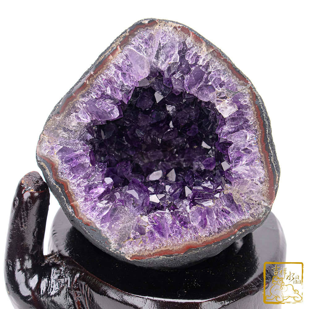 烏拉圭紫水晶洞 0.9kg 五福臨門