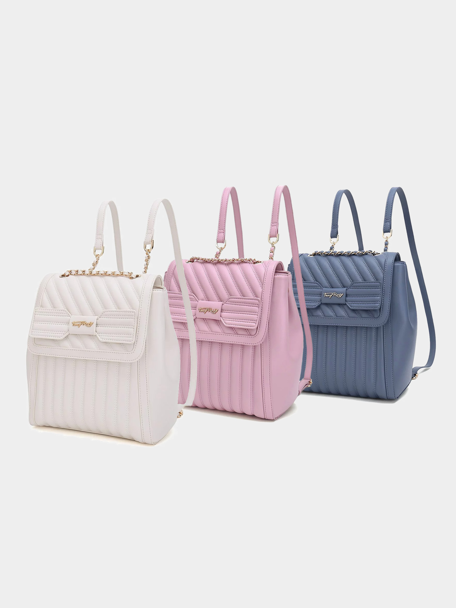 Fancy Bow Bow Quilted Backpack
