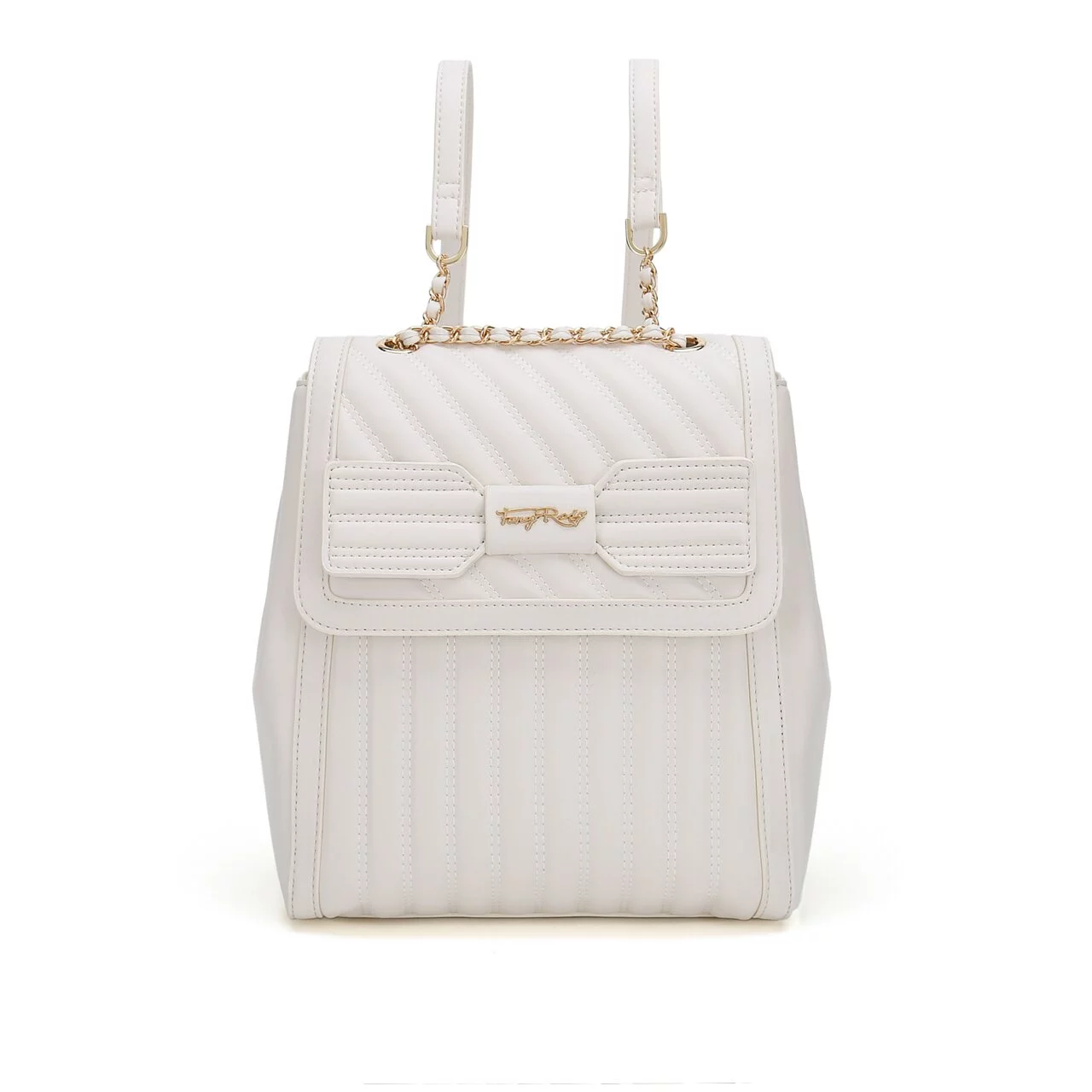 Fancy Bow Bow Quilted Backpack