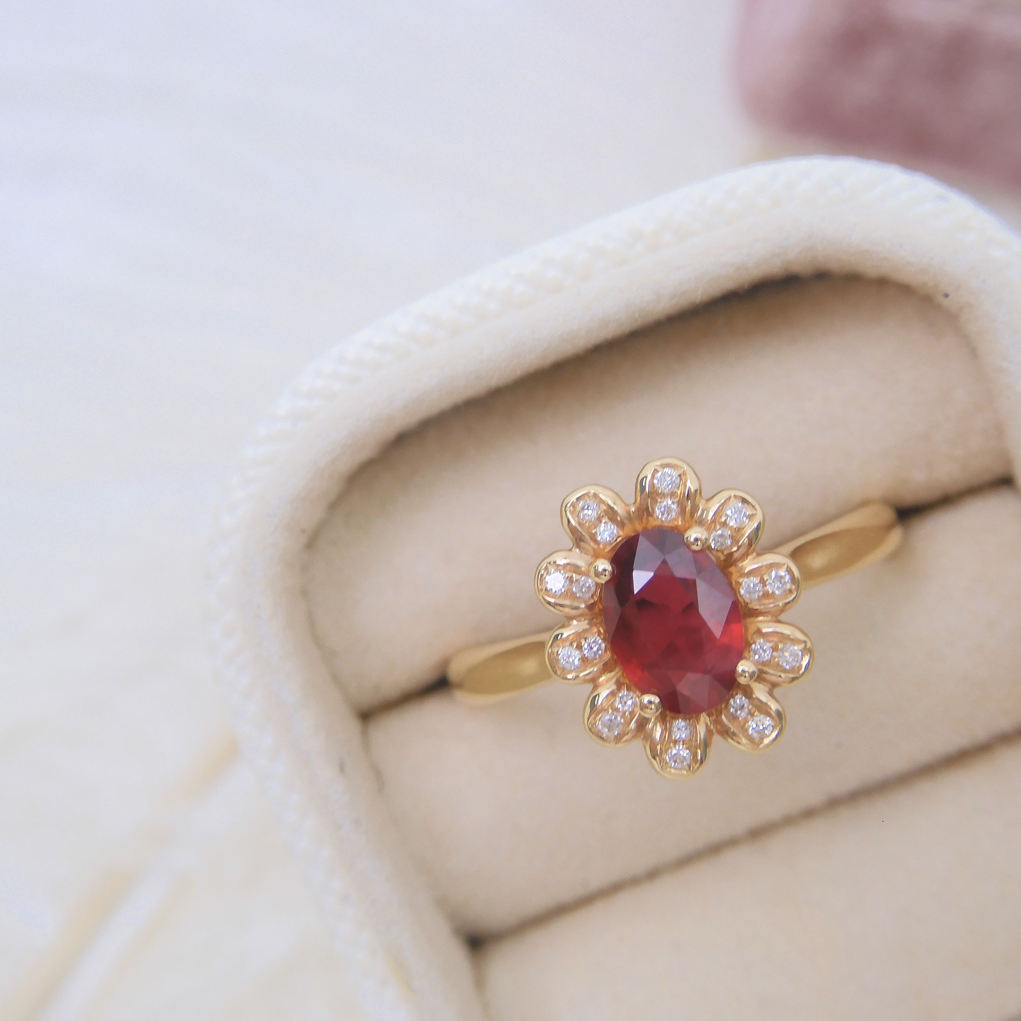 18K金 0.65ct 紅寶石戒指 (配國際證書)