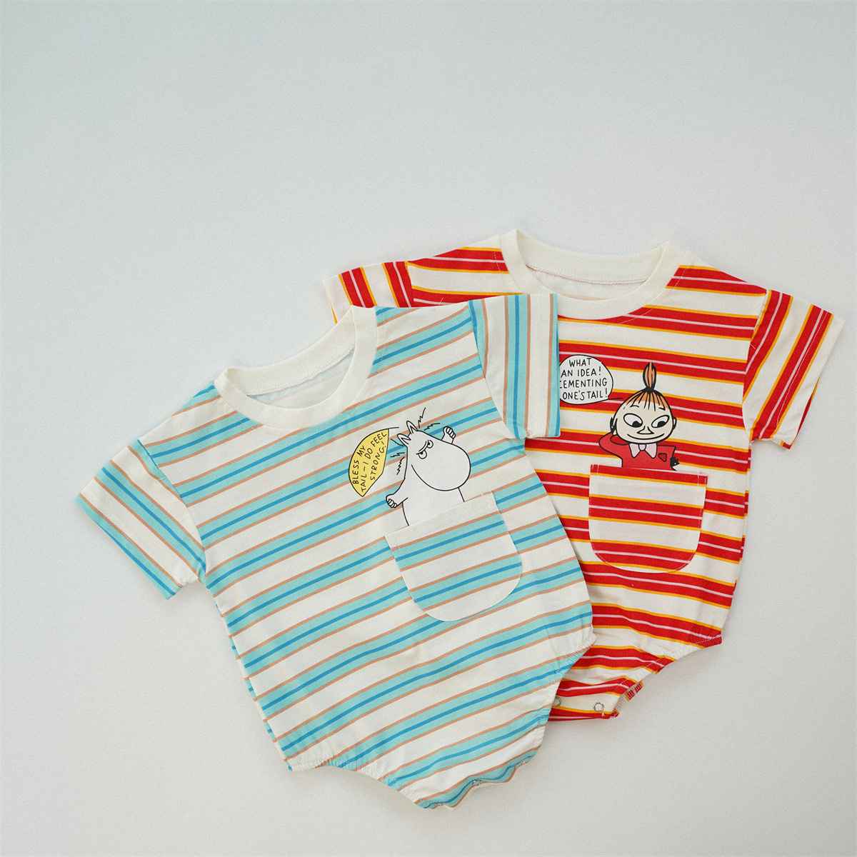 嚕嚕米小女孩口袋包屁衣