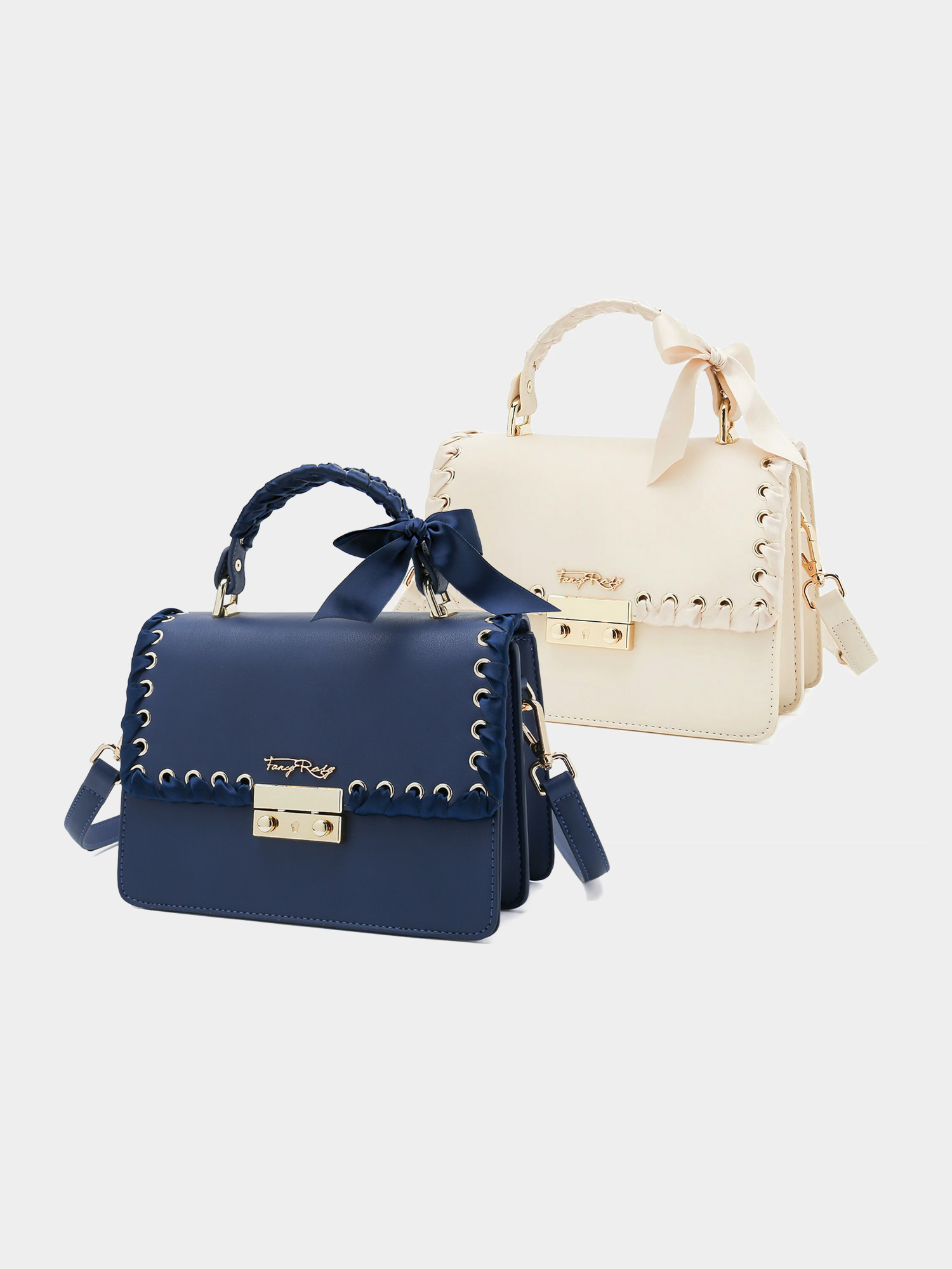 Fancy Bow Bow Ribbon Shoulder Bag