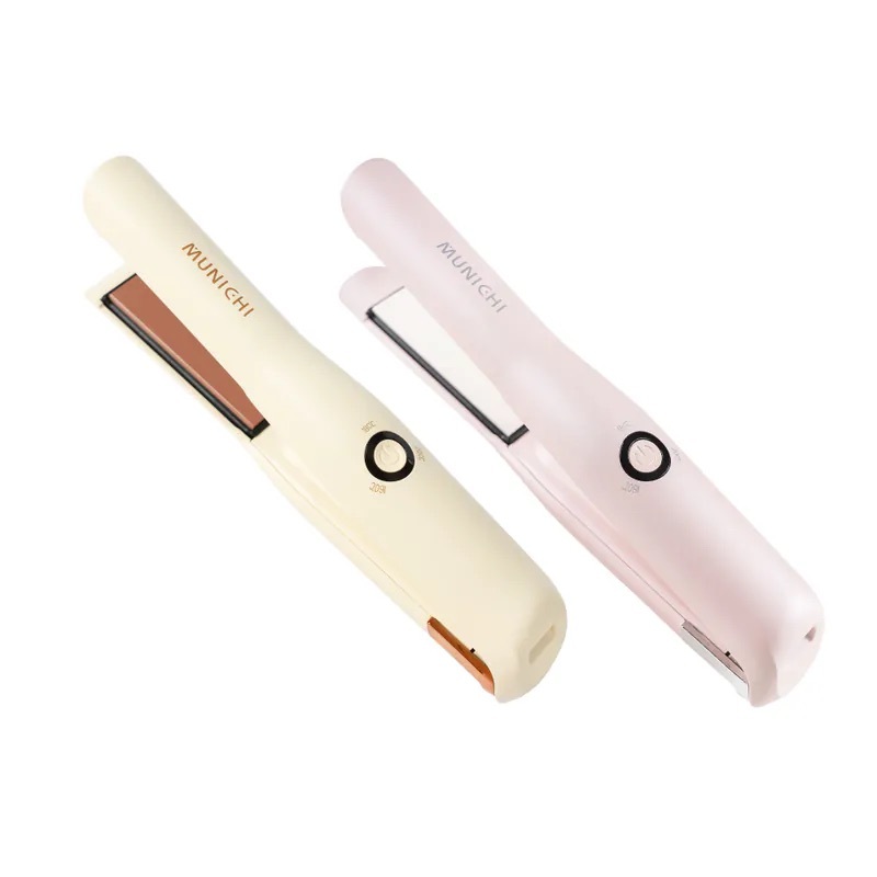【MUNICHI沐尼黑】直捲兩用溫控無線離子夾(USB充電式)