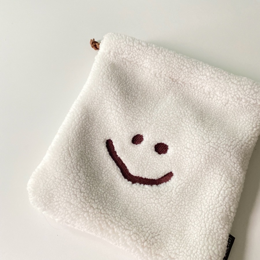 【Dinotaeng】Marsh Fluffy String Pouch 絨毛收納袋