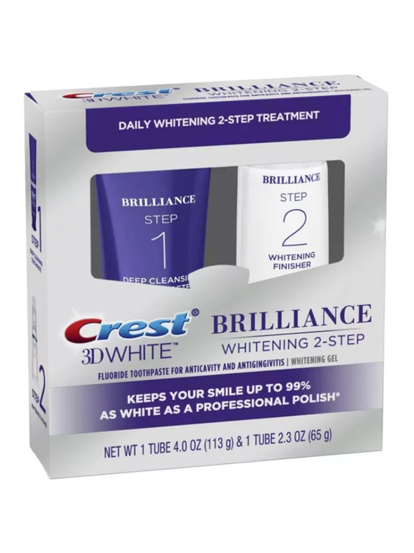 【 現貨 】Crest 3D White Brilliance 2 Step 雙管牙膏 美國