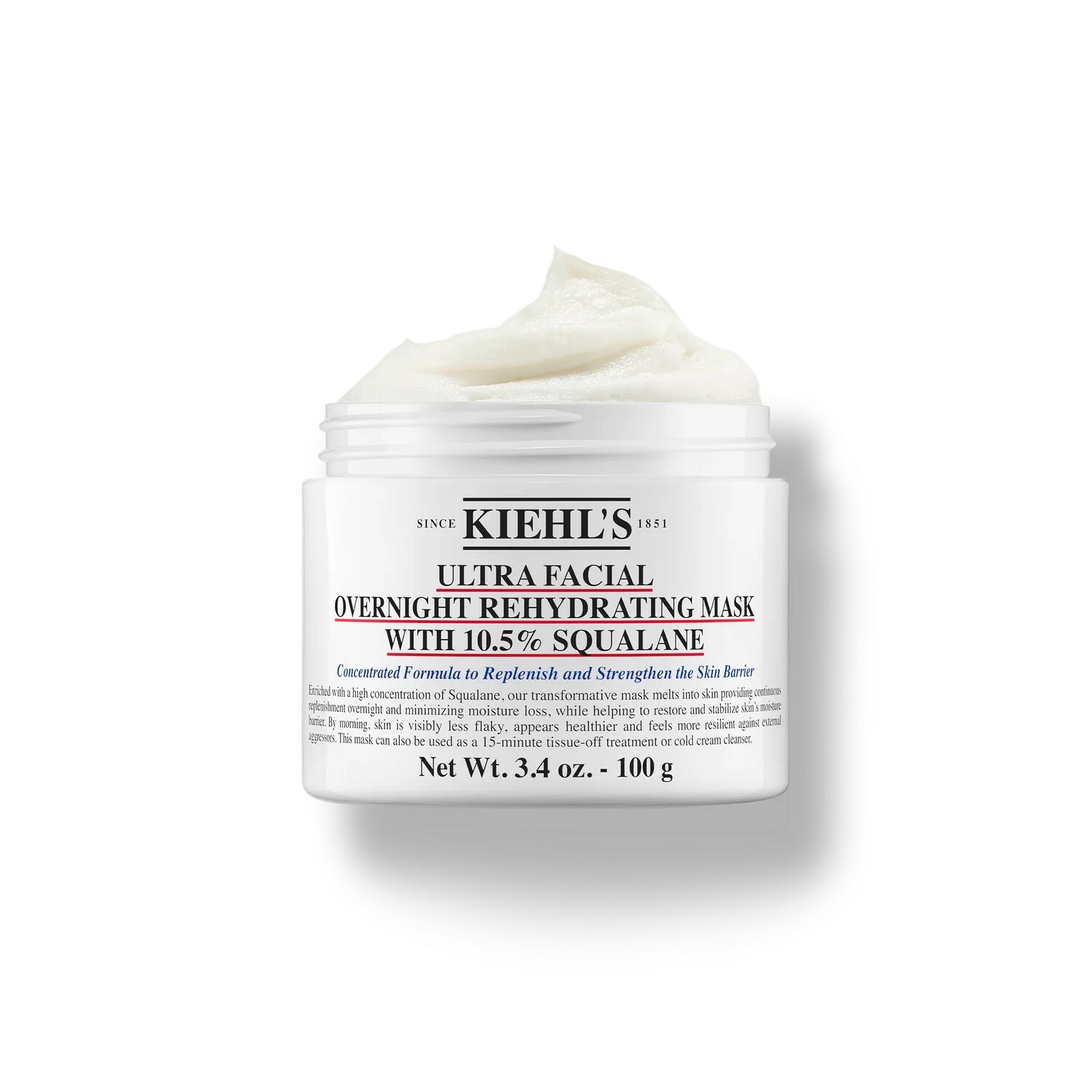KIEHL'S 特效保濕晚間面膜 100g