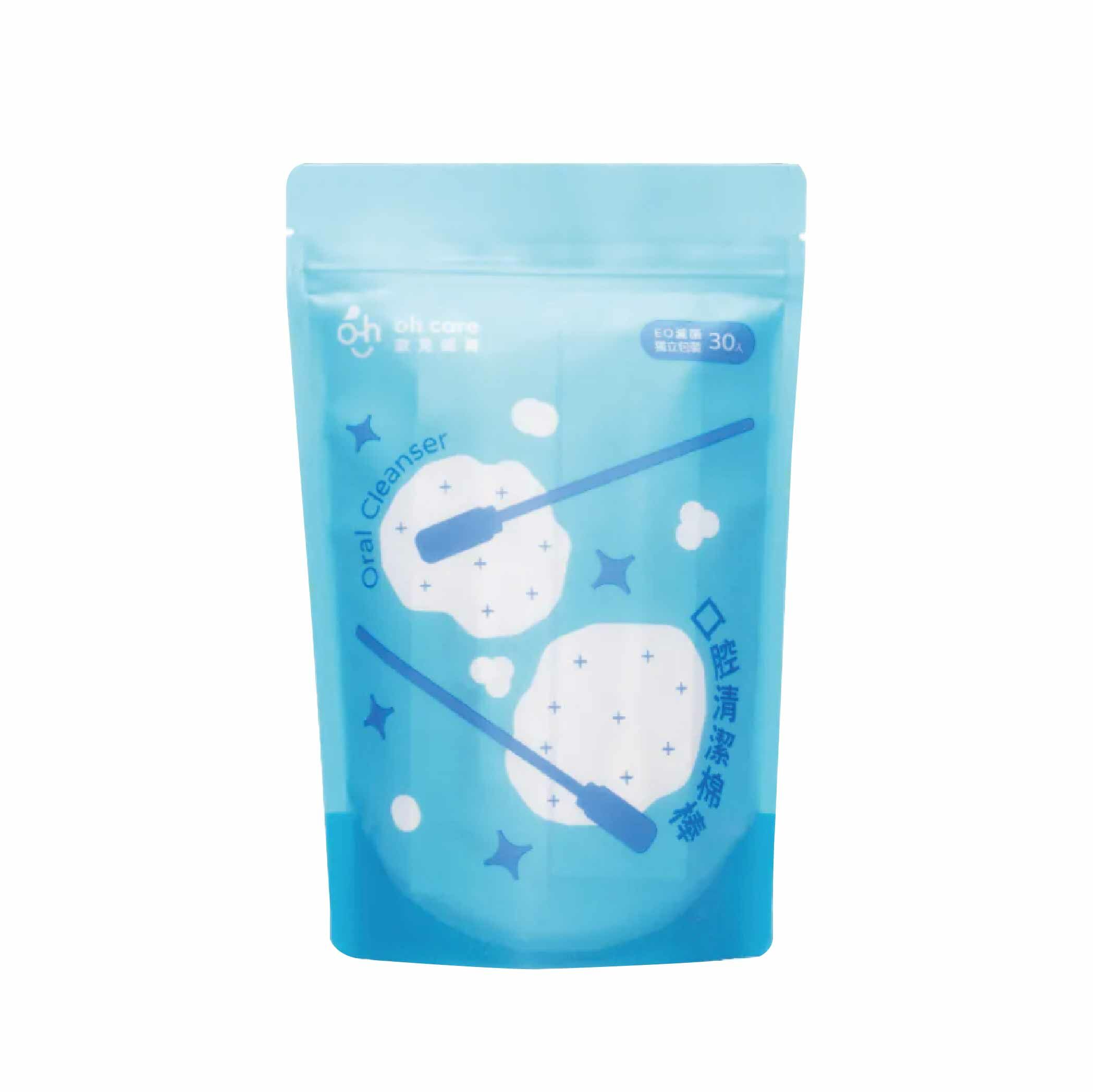 oh care 歐克威爾 新生兒口腔清潔棉棒30入