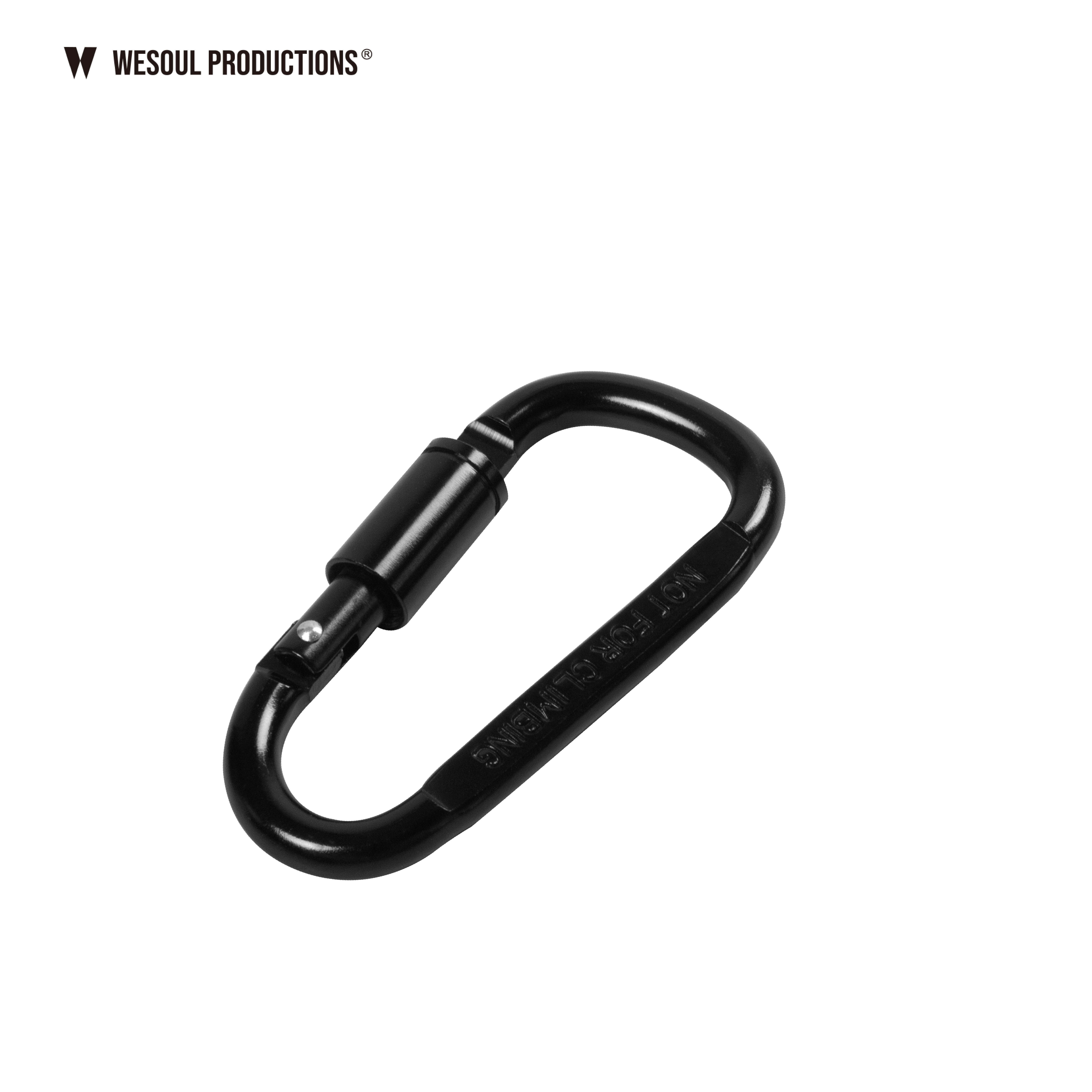WSP－CARABINER BLACK 登山扣環四入組｜黑