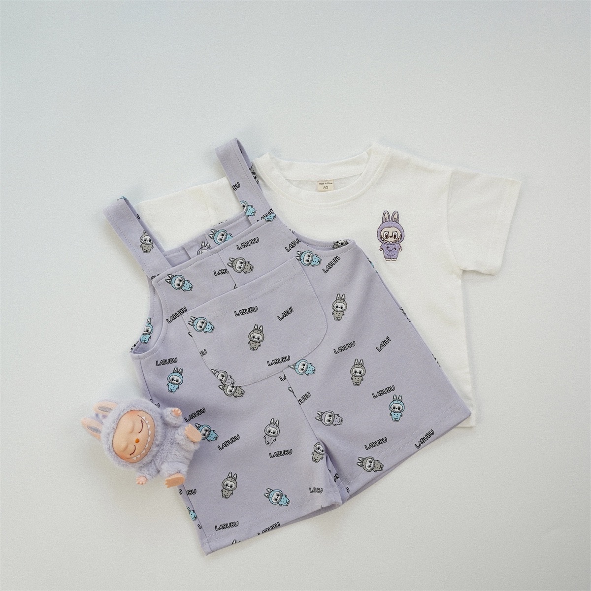 日系啦噗噗吊帶褲