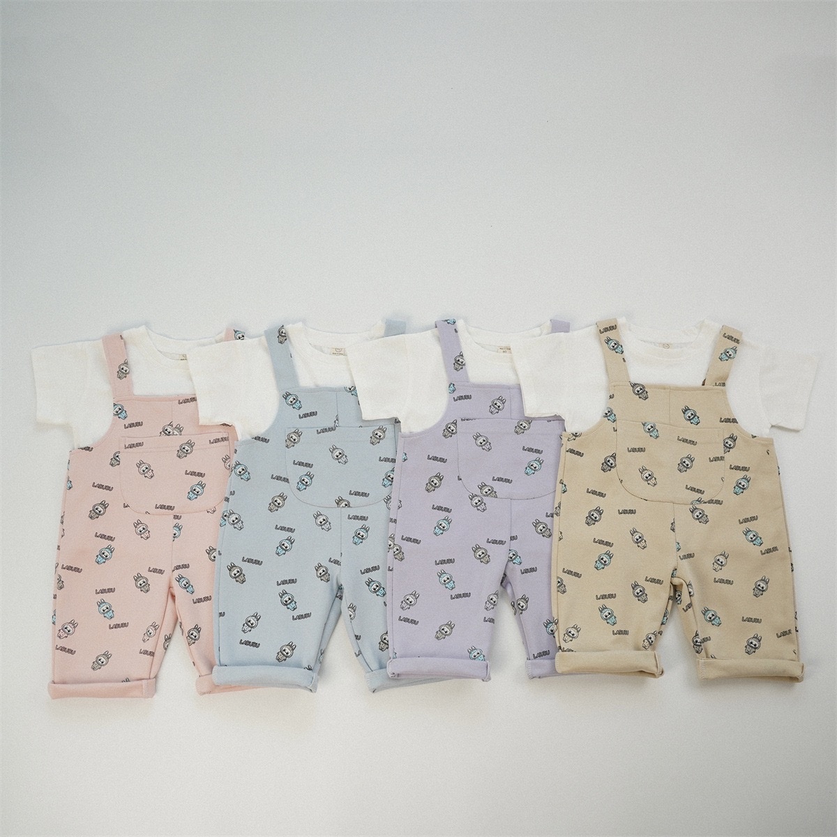 日系啦噗噗吊帶褲