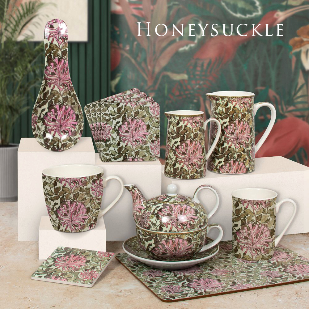 lesserpavey,williammorris,anthina,honeysuckle,梵谷,莫內,杯,盤,瓷器,家居,禮品,下午茶,威廉莫里斯,陶瓷蛋杯,蛋杯,蛋杯組,英式蛋杯,內湖,換個角度有限公司