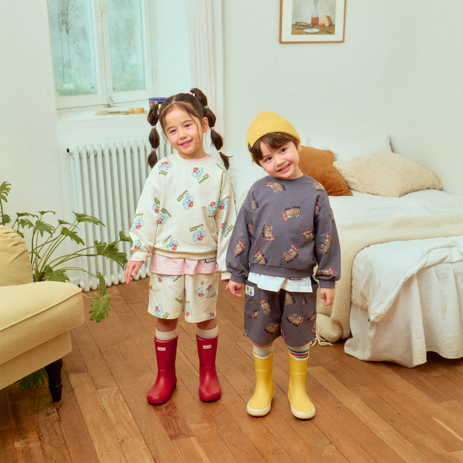 韓國 1st Blue - 25春滿版動物款短褲