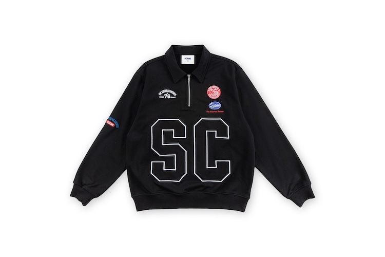 Half Zip Sweater // Black & BRW