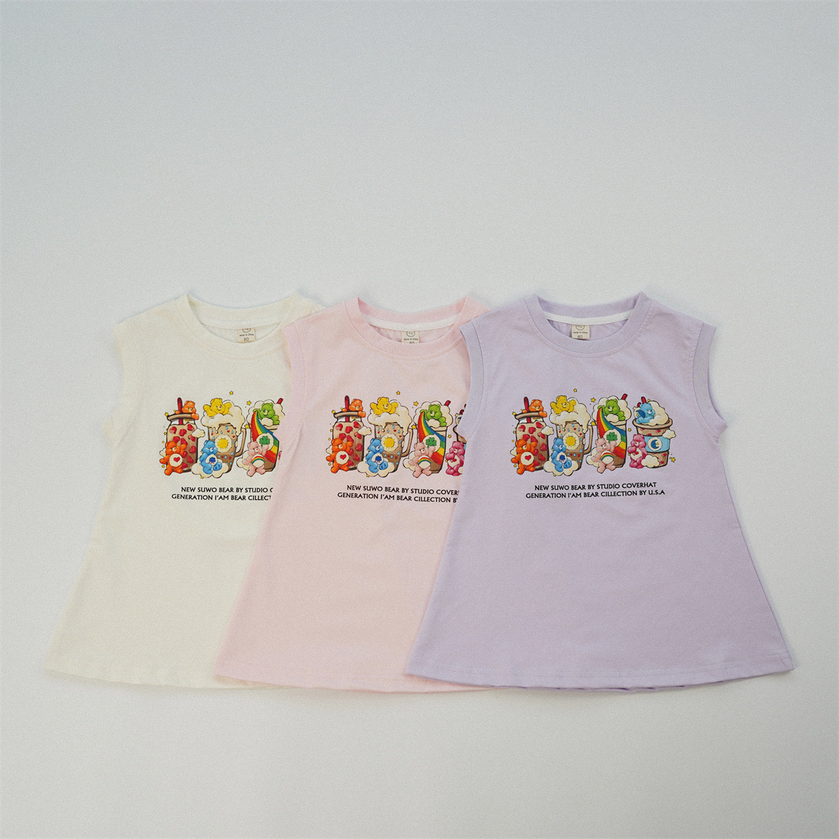 繽紛飲料糖果熊洋裝