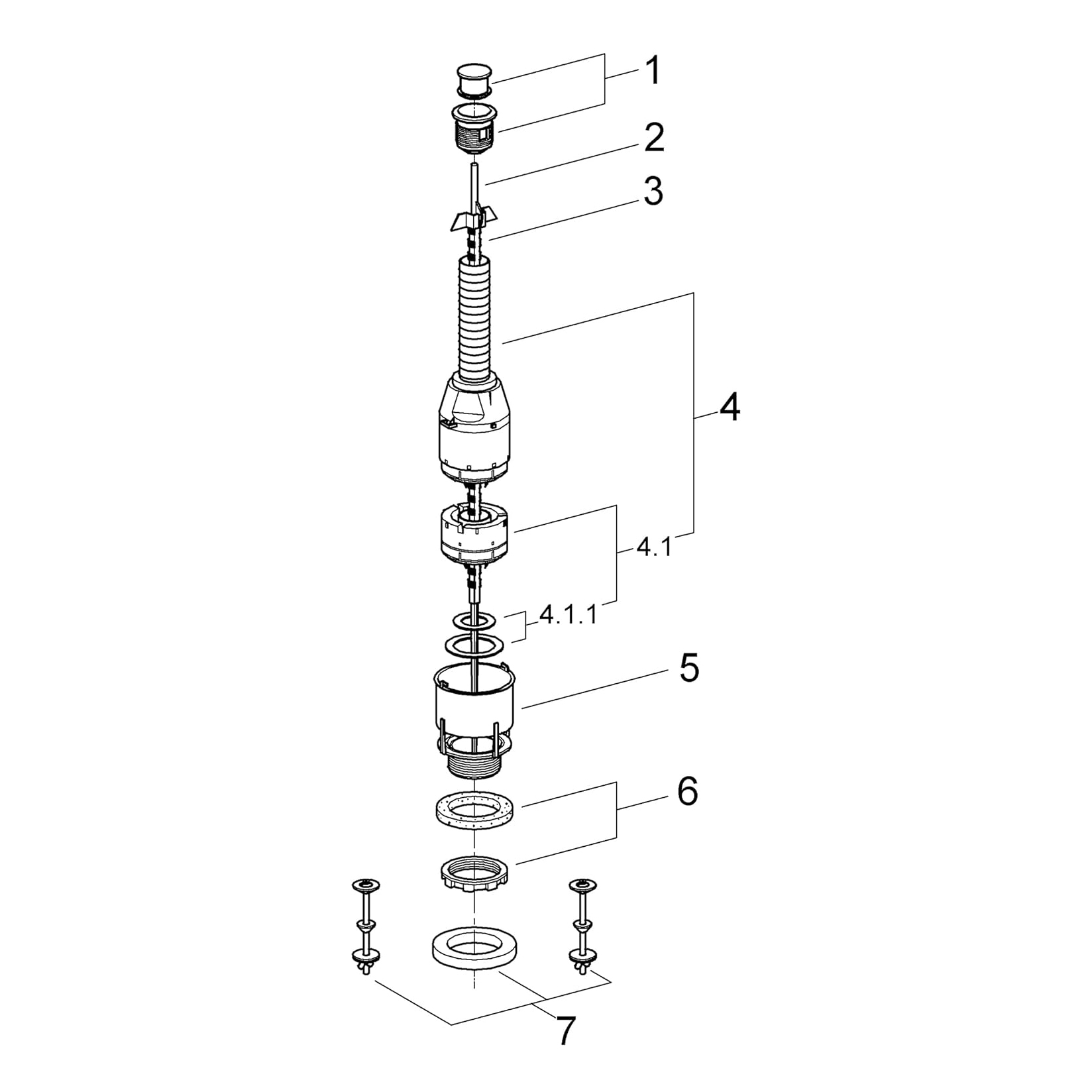 GROHE｜馬桶專用水箱落水器