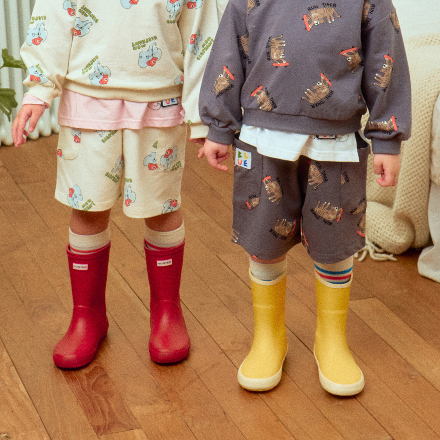 韓國 1st Blue - 25春滿版動物款短褲