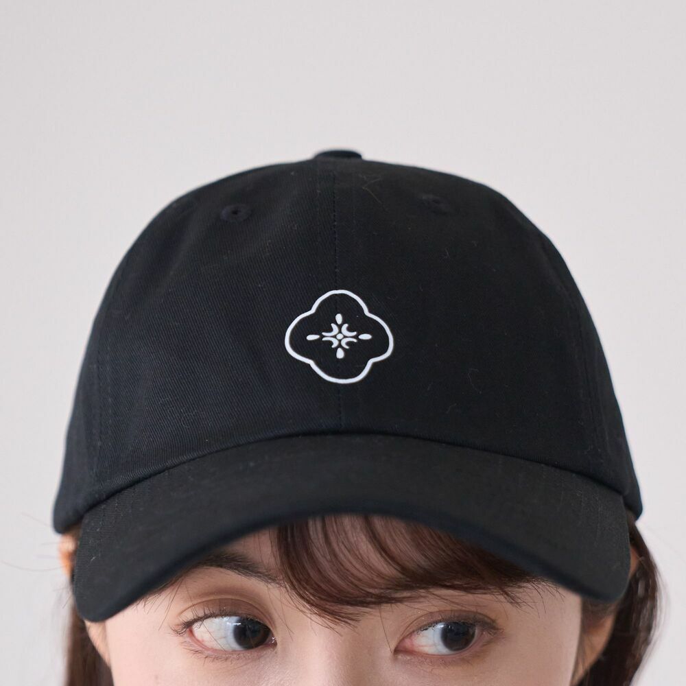 Baseball Hat/Begonia Glass/Black