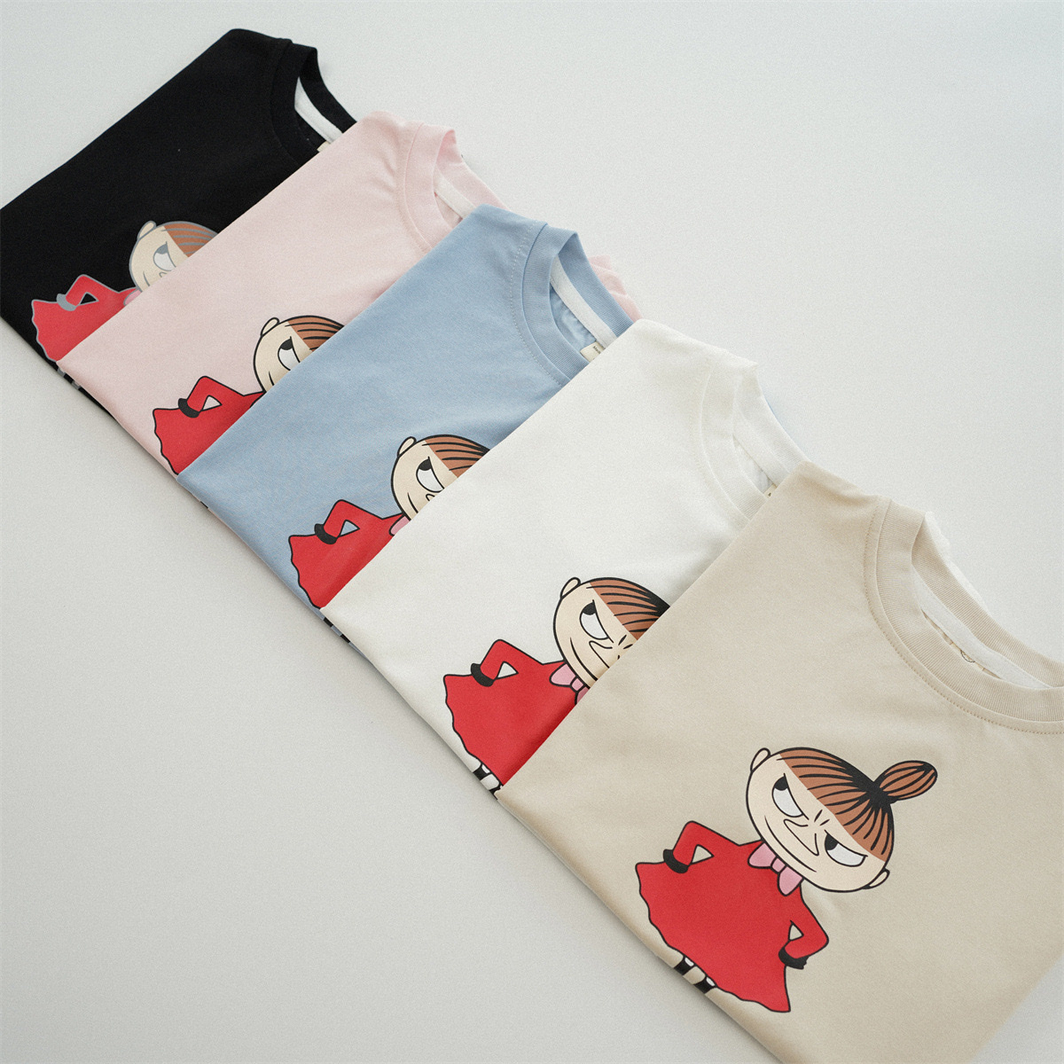 五色純棉小女孩上衣