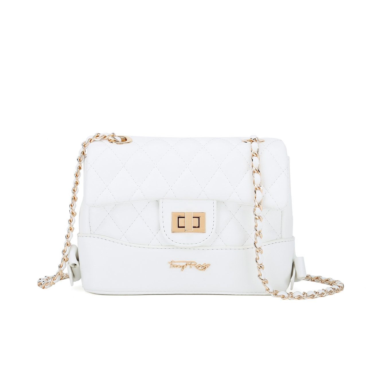 Fancy Bow Bow Quilted Shoulder Bag