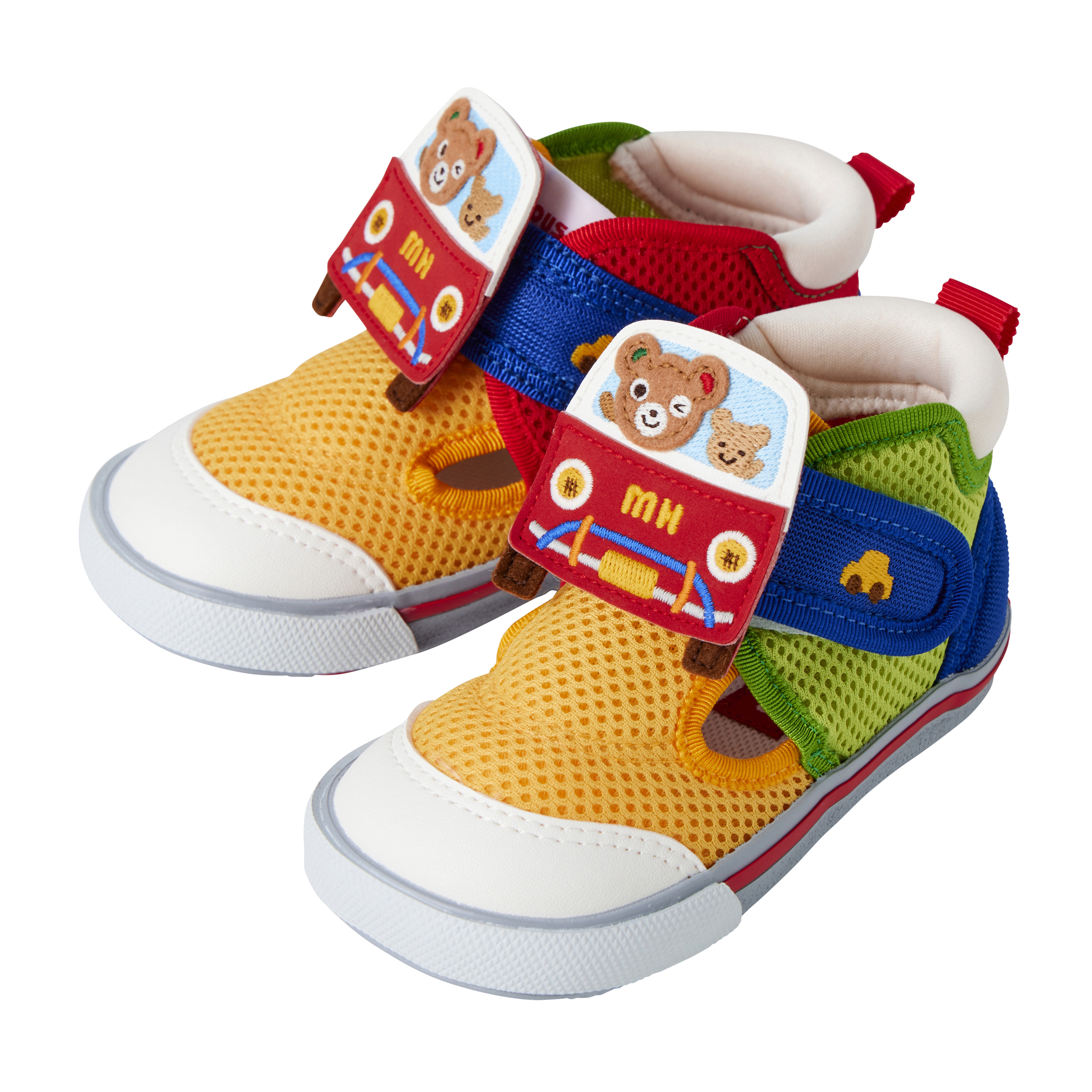 普奇熊車車雙層網眼夏季涼鞋/二段鞋-多色