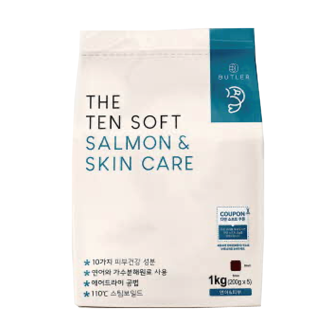 韓國 Butler 「十優」鮮三文魚 皮膚謢理配方 軟粒糧 1kg (BTR-0110)