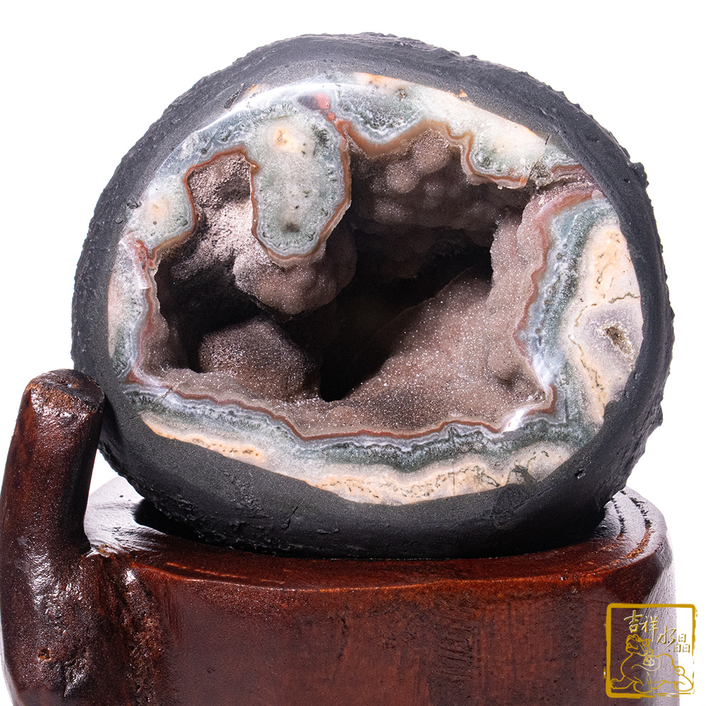 烏拉圭異象水晶洞 873g 淨化守護