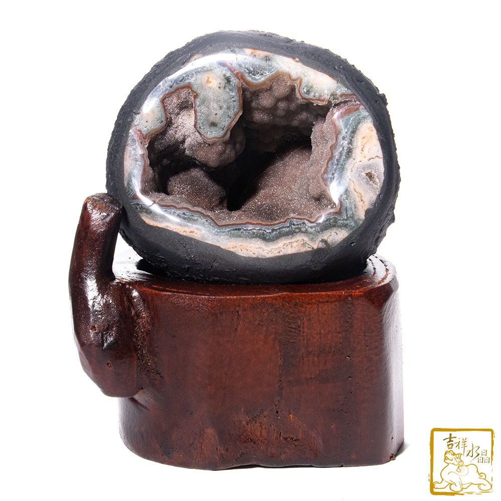 烏拉圭異象水晶洞 873g 淨化守護