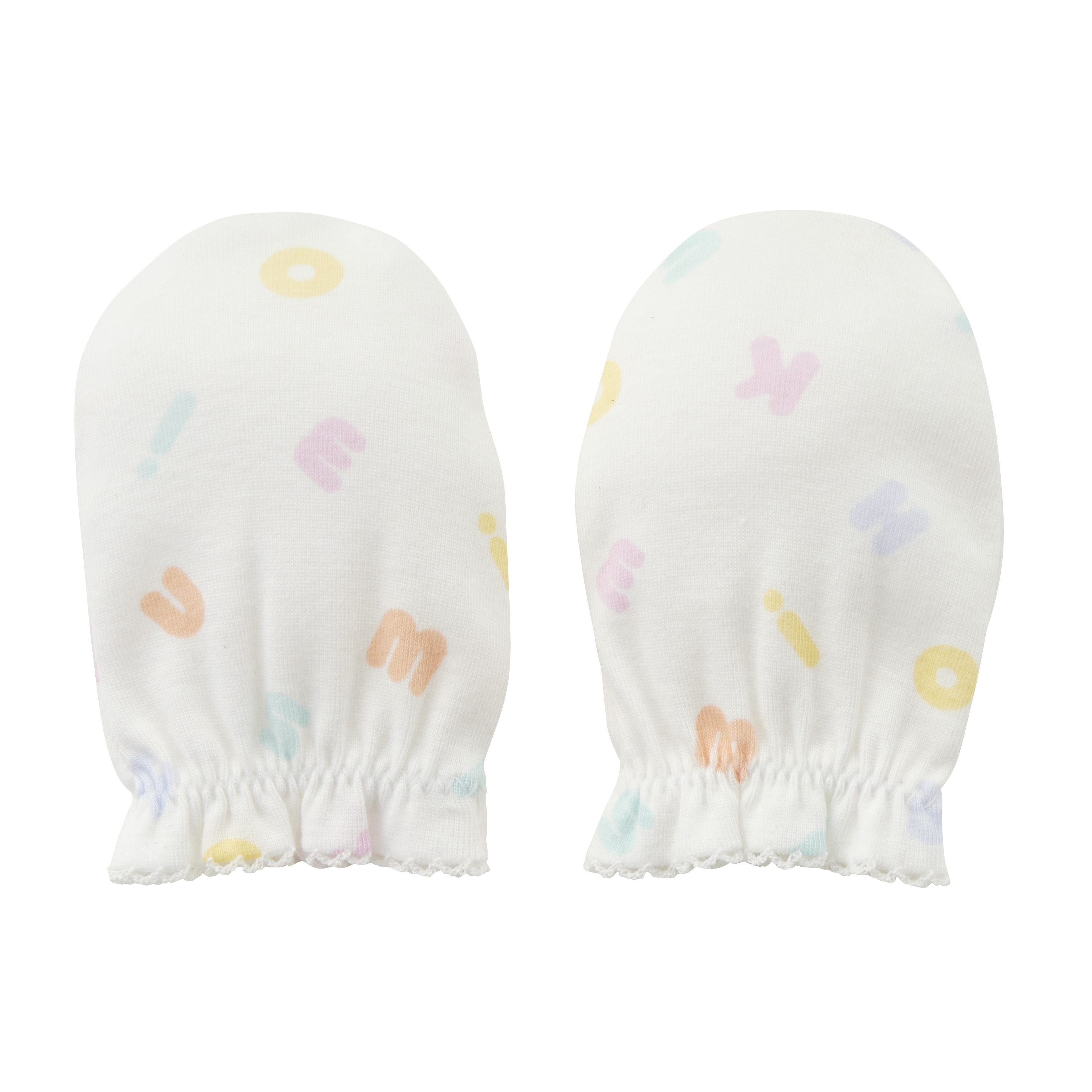 PUREVEIL 柔彩印花LOGO嬰兒手套-多色