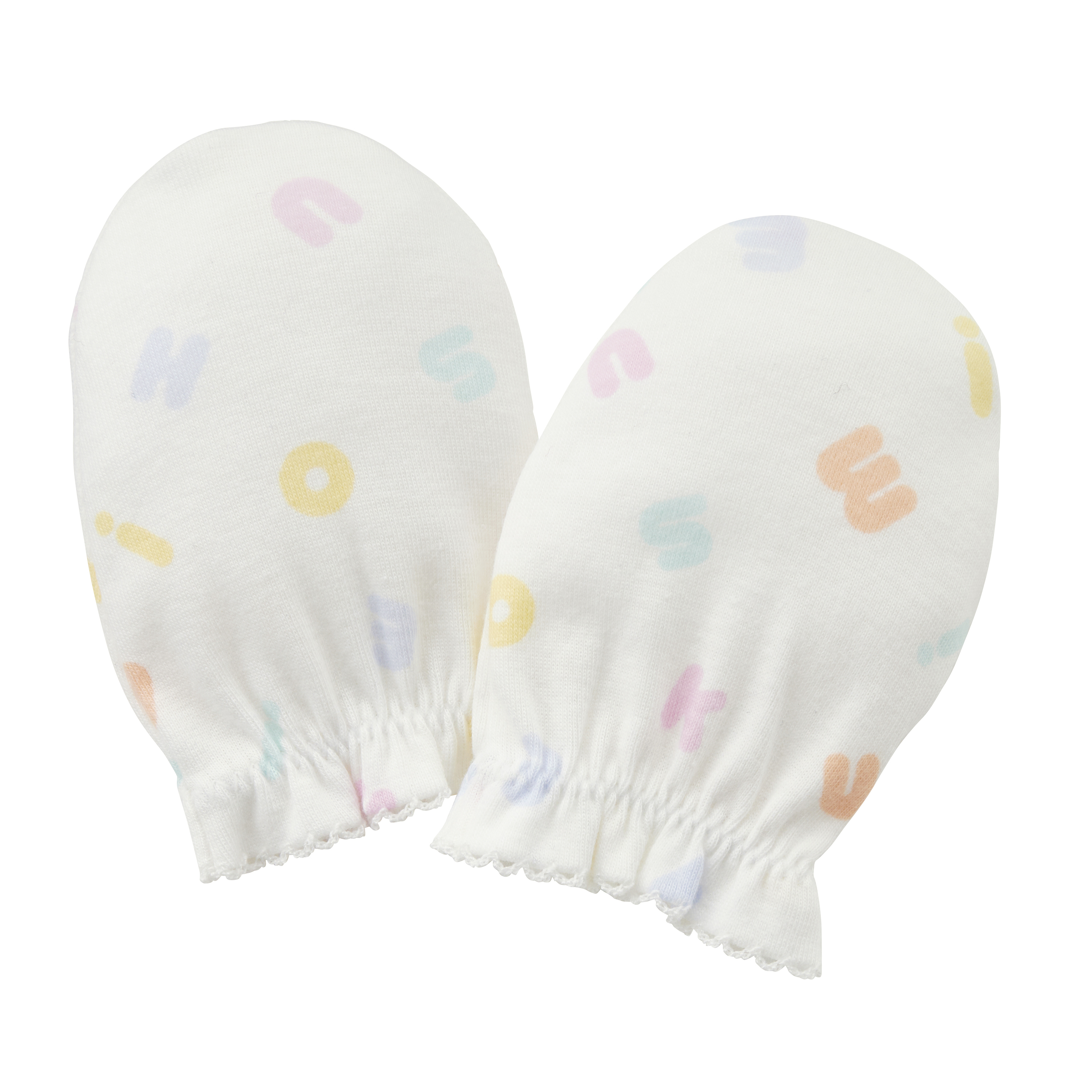 PUREVEIL 柔彩印花LOGO嬰兒手套-多色