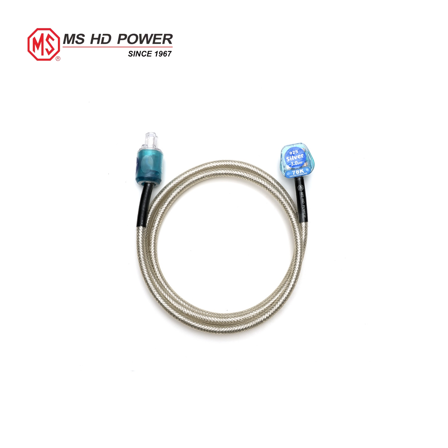 MS HD Power MS-20PUK V2 78K 1.5mm² Shielded UK Power Cord