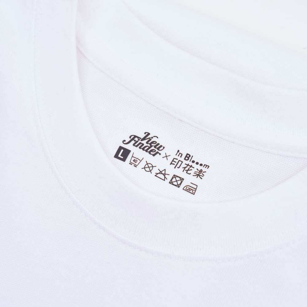 印花樂寬版落肩T恤