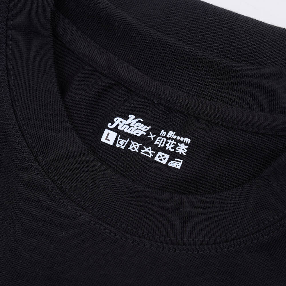 印花樂寬版落肩T恤