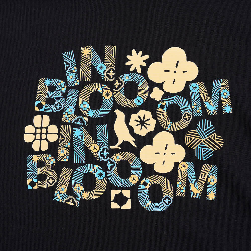 印花樂寬版落肩T恤