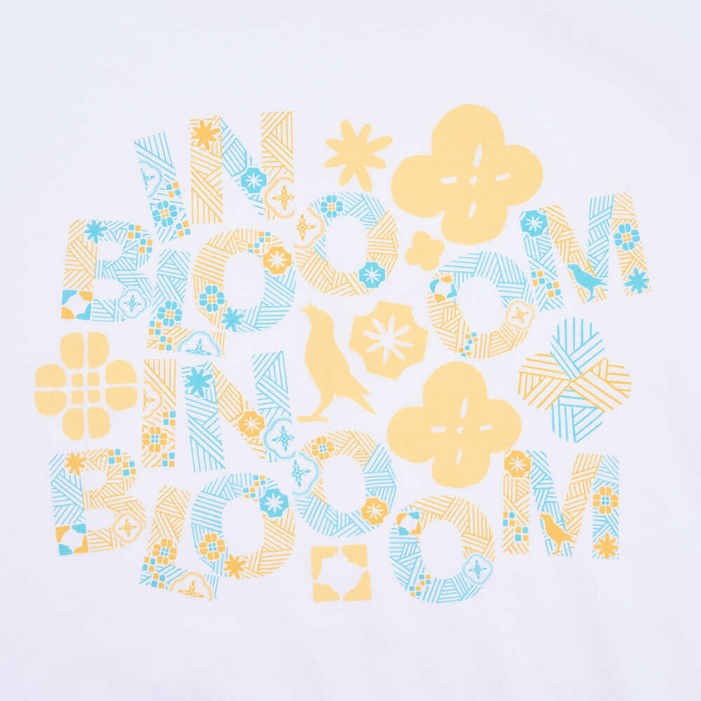 印花樂寬版落肩T恤