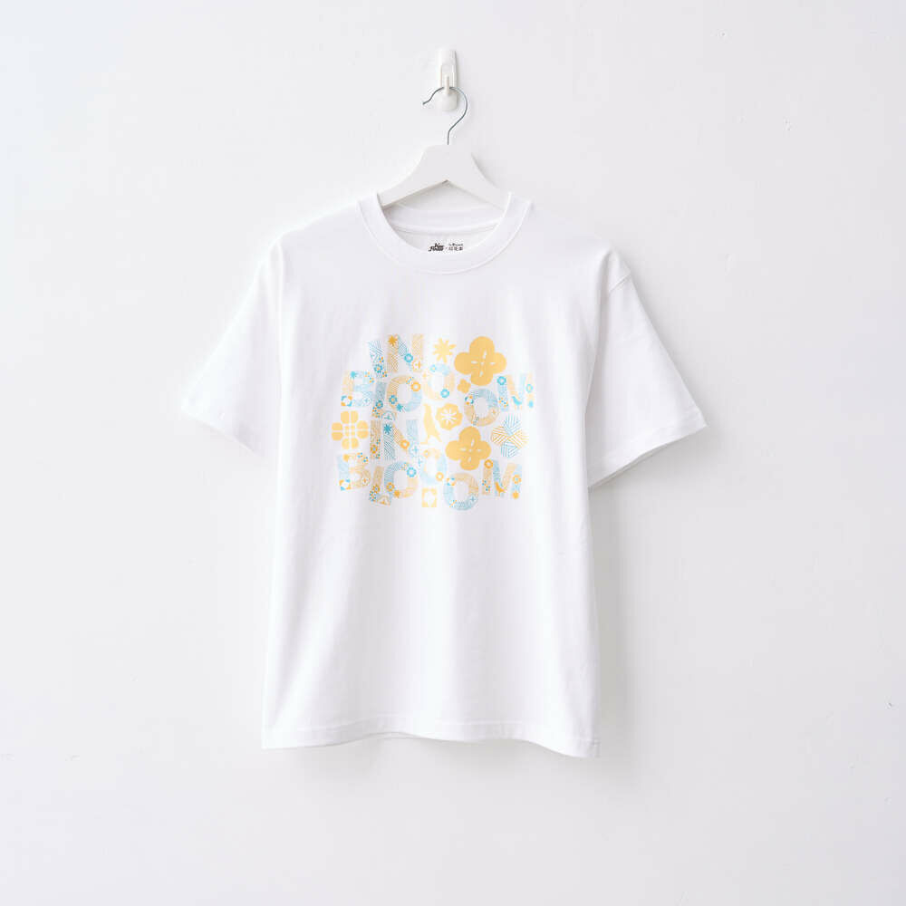 印花樂寬版落肩T恤