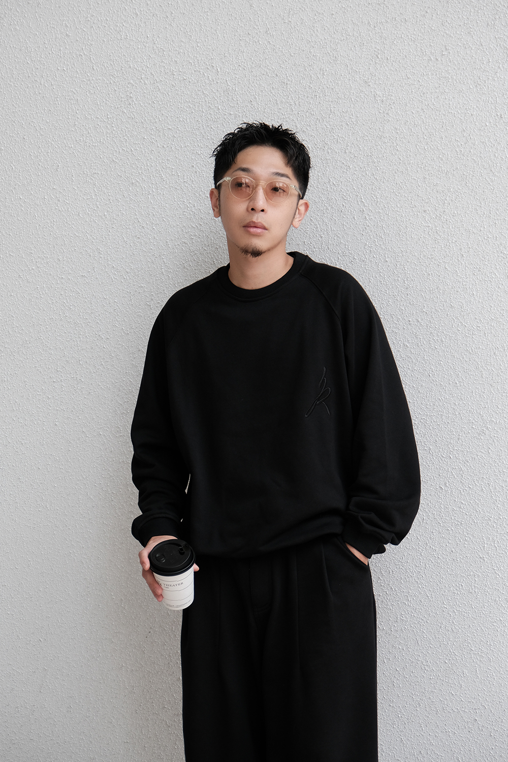 NURARI 大學T 長袖 衛衣 居家 套裝 中調灰/黑/深灰 24 A/W Civ. Uchi-mode NRR sweater