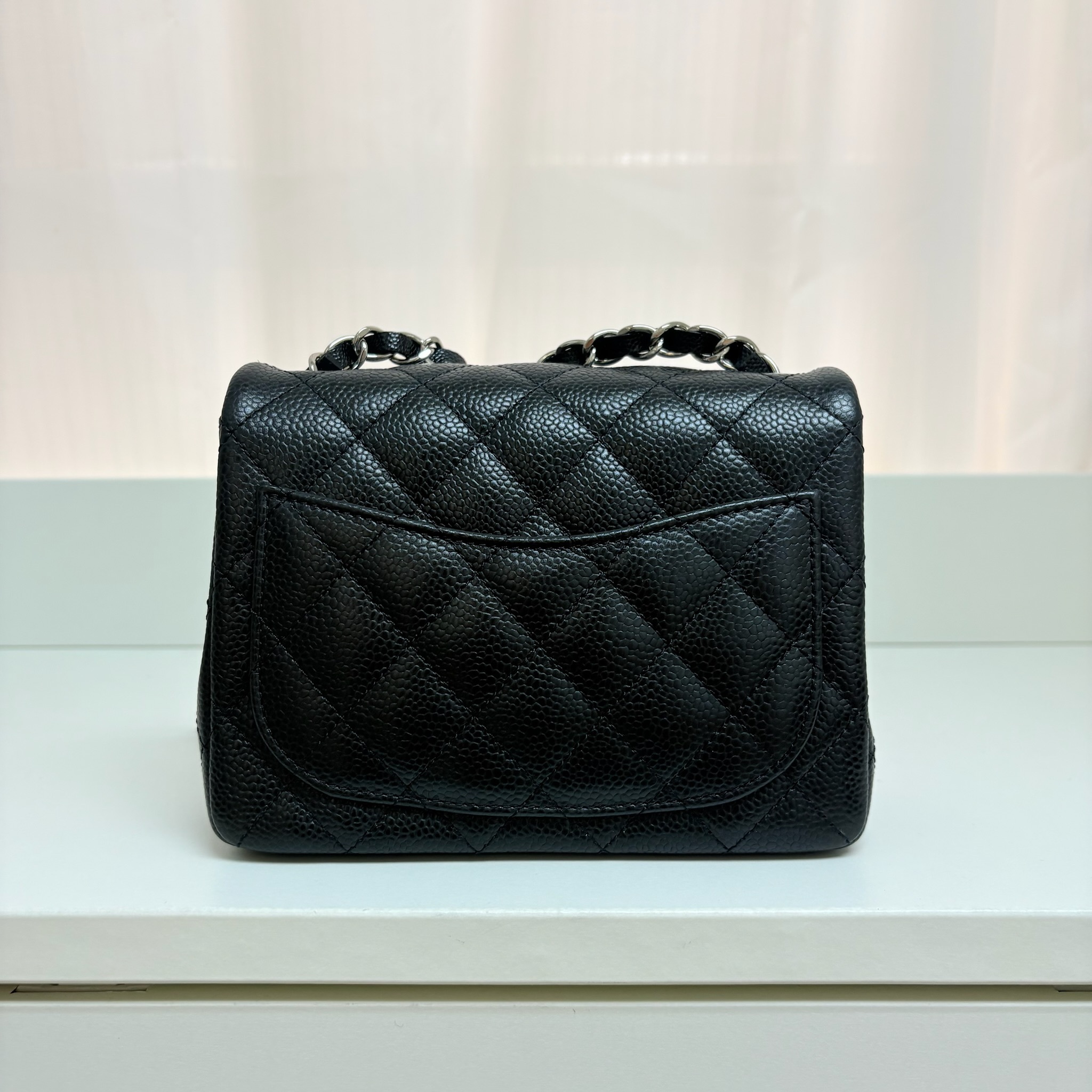 Chanel Classic Flap Square Mini - Black / Shw