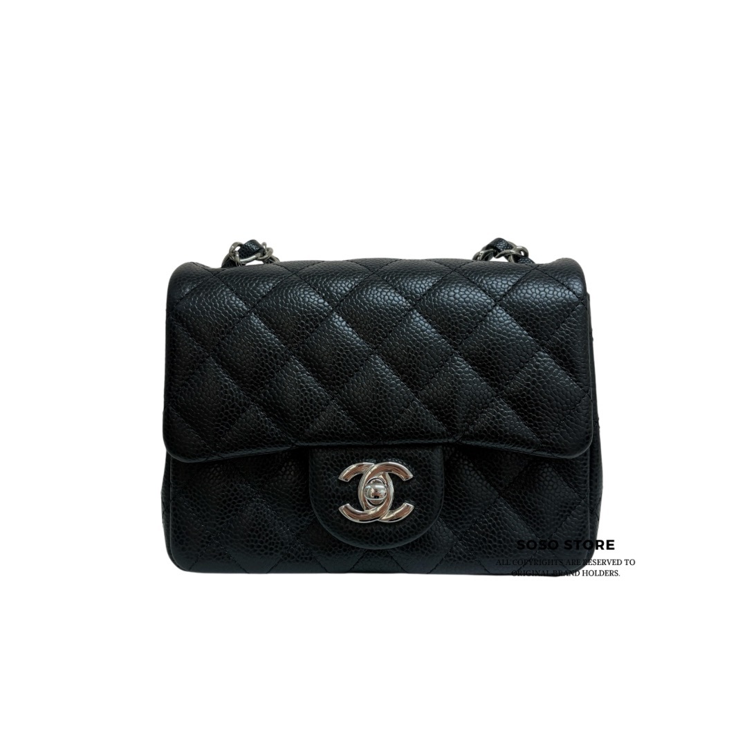 Chanel Classic Flap Square Mini - Black / Shw